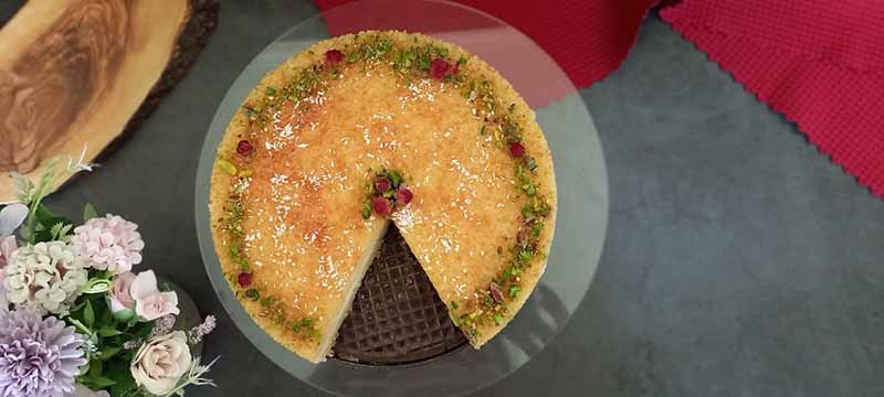 بسبوسة بالقشطة الأصلية